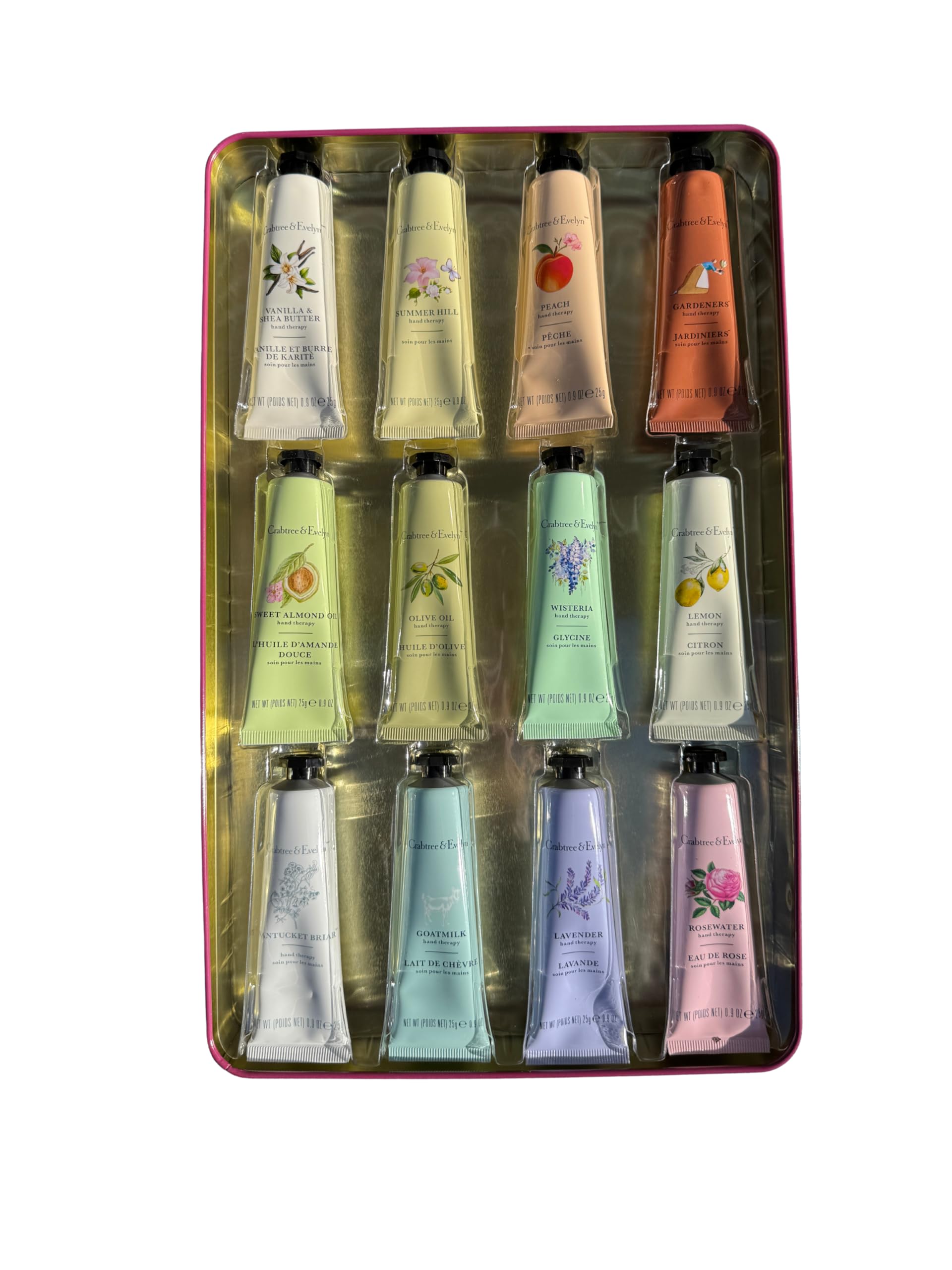 Crabtree & Evelyn 12-Piece Hand Cream Gift Set – Travel-Ready, Fragranced Hydration