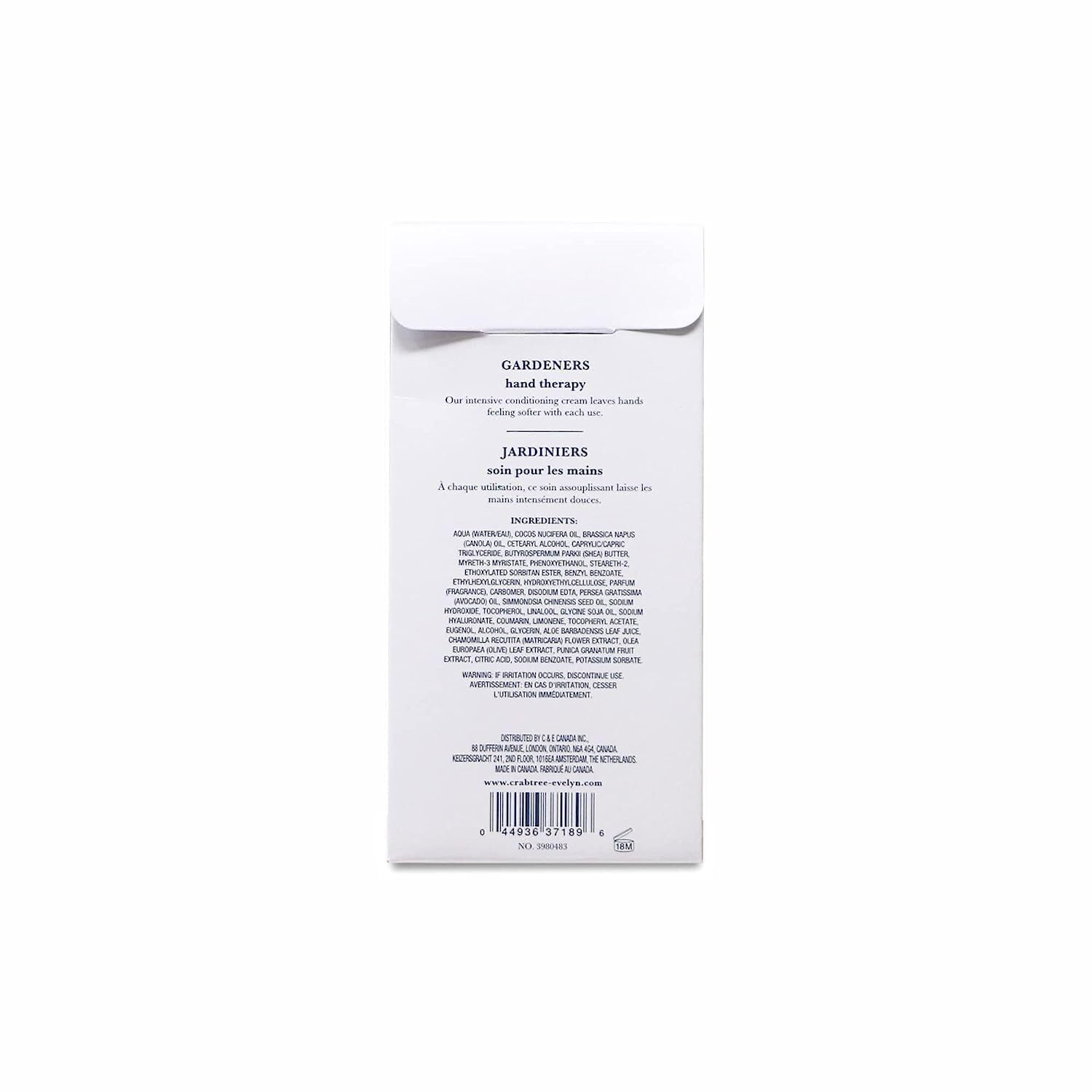 Crabtree & Evelyn Classic Gardeners Hand Therapy 3.5 oz. | Ultra-Moisturising Hand Cream