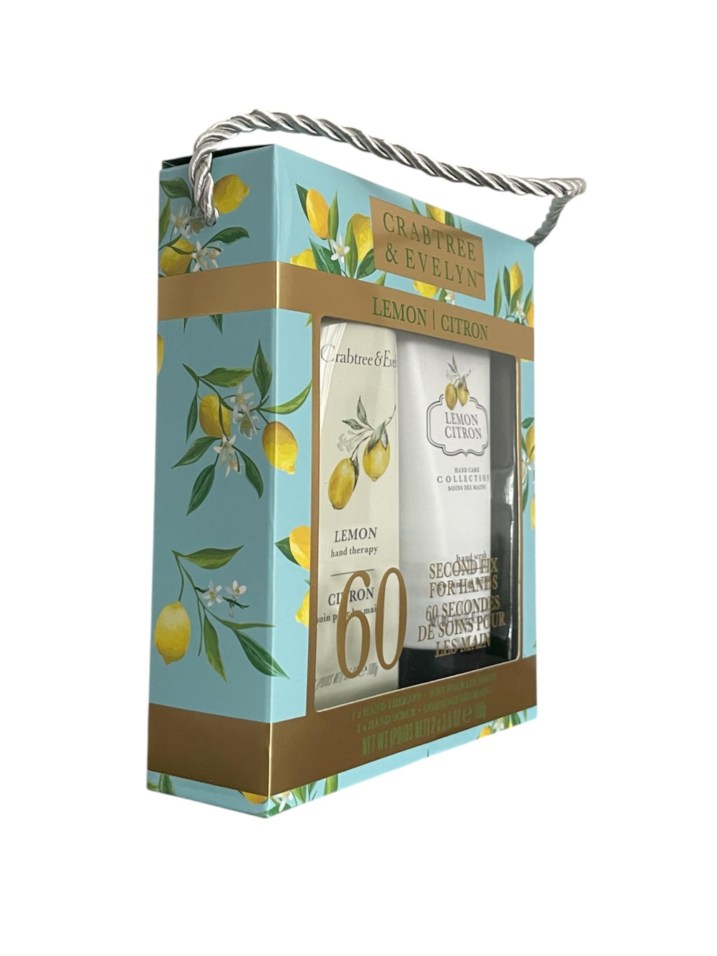 Crabtree & Evelyn Lemon Citron Hand Therapy Cream & Hand Scrub Set – 3.5 oz Each