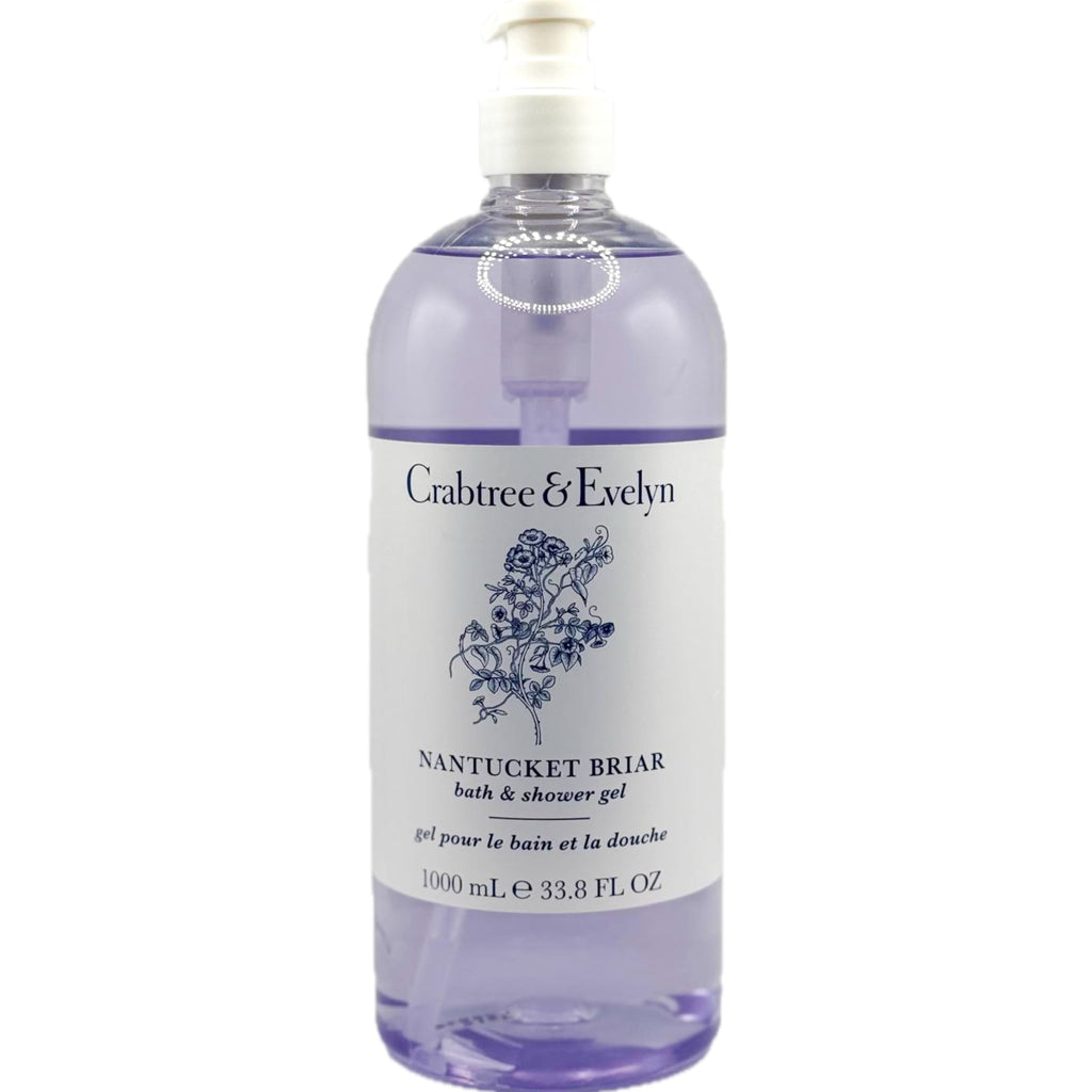 Crabtree & Evelyn Nantucket Briar Bath and Shower Gel – 33.8 oz Pump Bottle