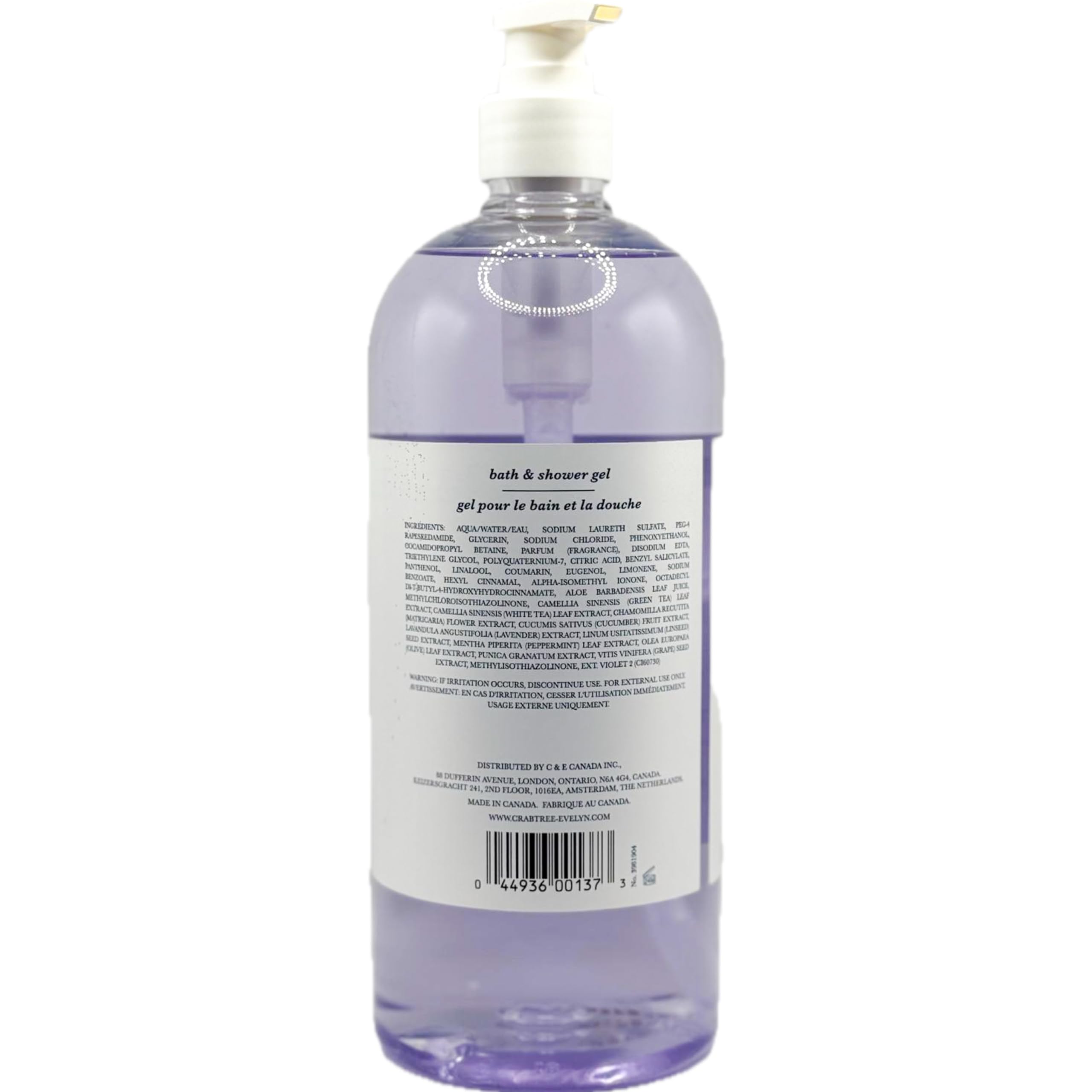 Crabtree & Evelyn Nantucket Briar Bath and Shower Gel – 33.8 oz Pump Bottle