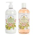 Crabtree & Evelyn Sweet Almond Oil Bath & Shower Gel + Body Lotion – 16.9 fl oz Each