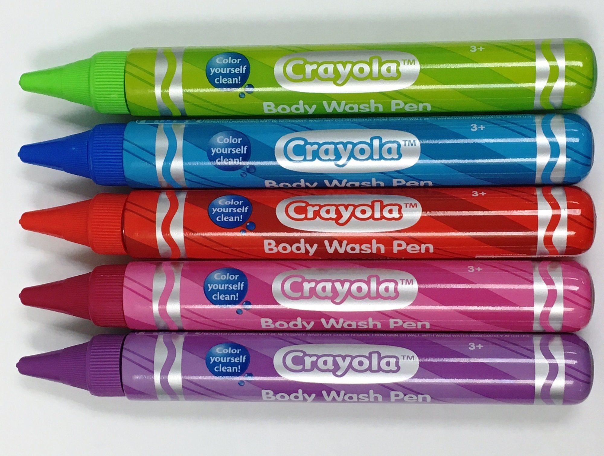 Crayola Crayon Kids Body Wash Tubes – Fun Colored & Scented Set of 5