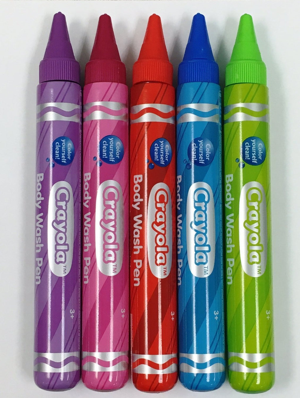 Crayola Crayon Kids Body Wash Tubes – Fun Colored & Scented Set of 5