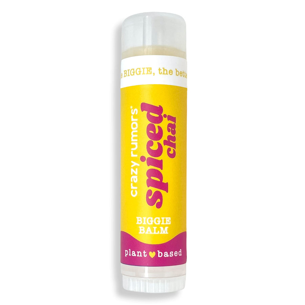 Crazy Rumors Biggie Spiced Chai Lip Balm – 0.6 oz, All-Natural & Vegan