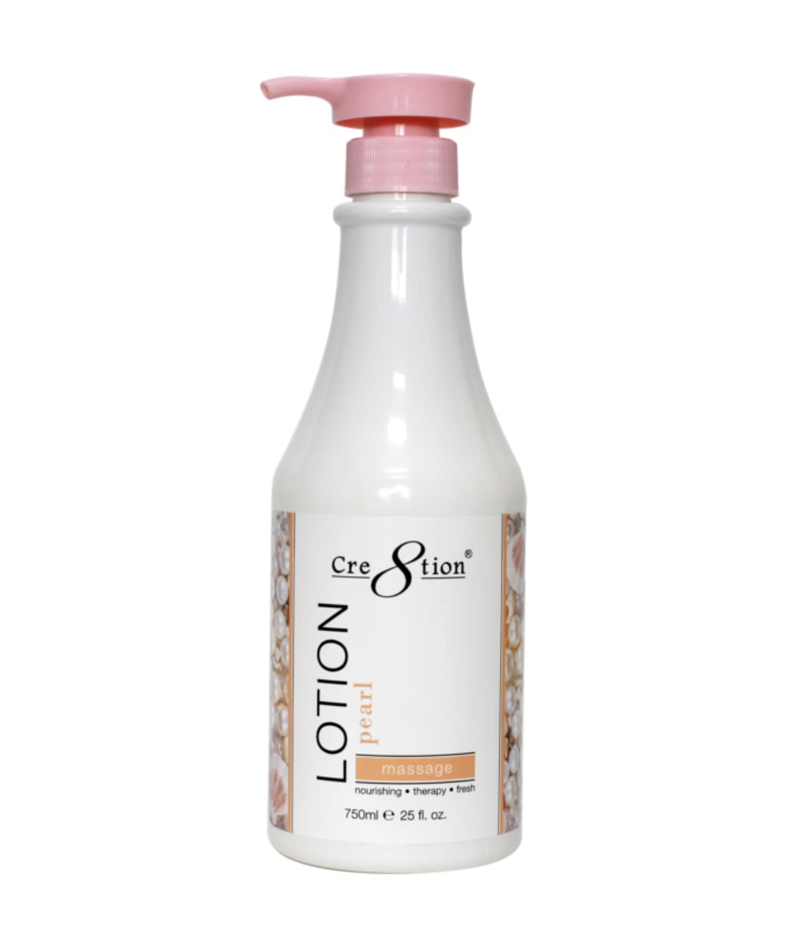 Cre8tion Spa Hand & Body Lotion – Nourishing Moisturizer, 750 ml / 25 fl oz (Pearl)