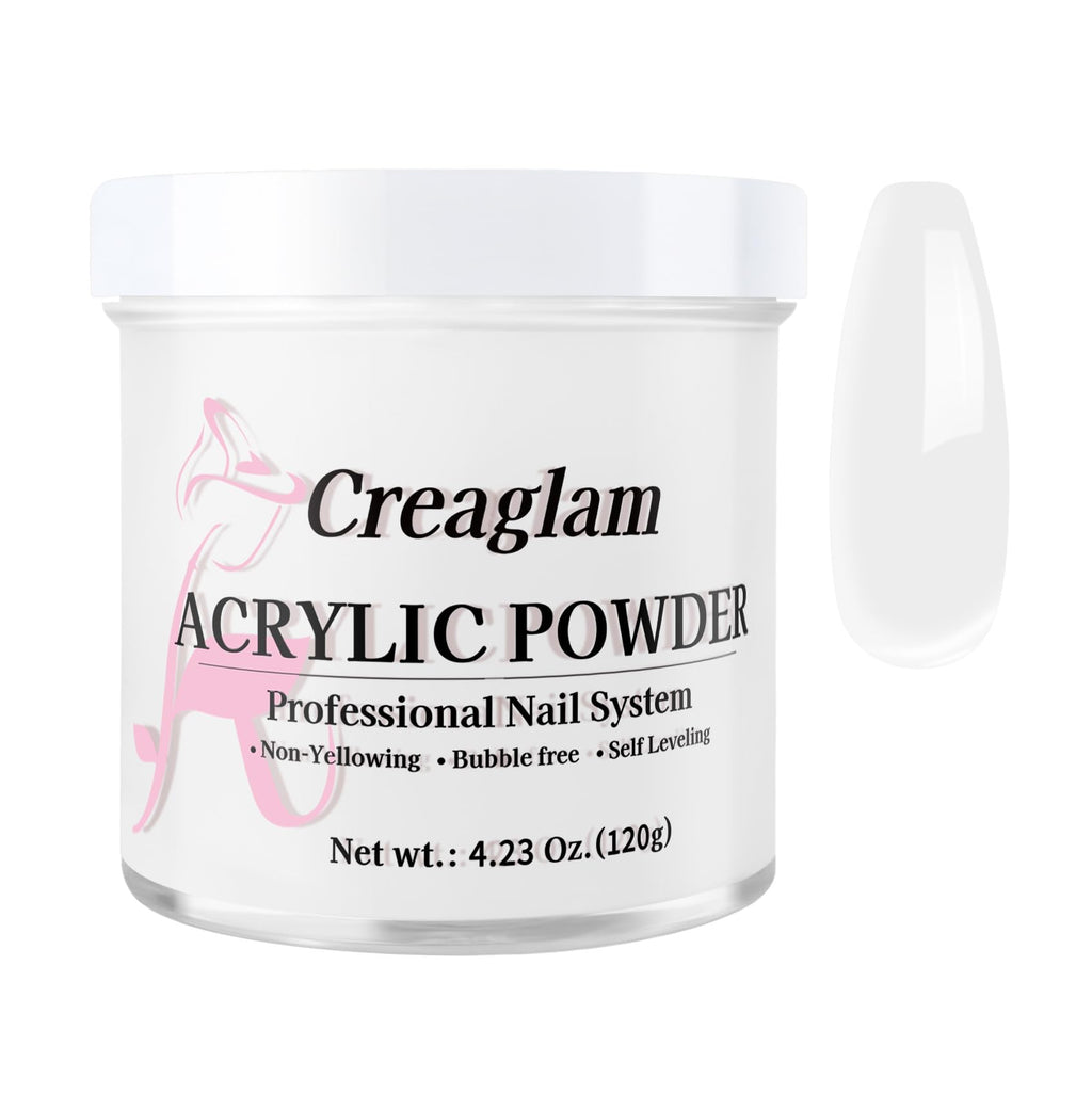 Creaglam Acrylic Powder 120g – No Lamp Needed for Nail Extensions & 3D Nail Art