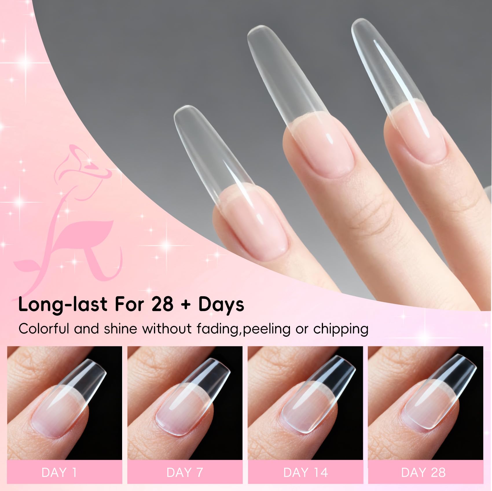 Creaglam Acrylic Powder 120g – No Lamp Needed for Nail Extensions & 3D Nail Art