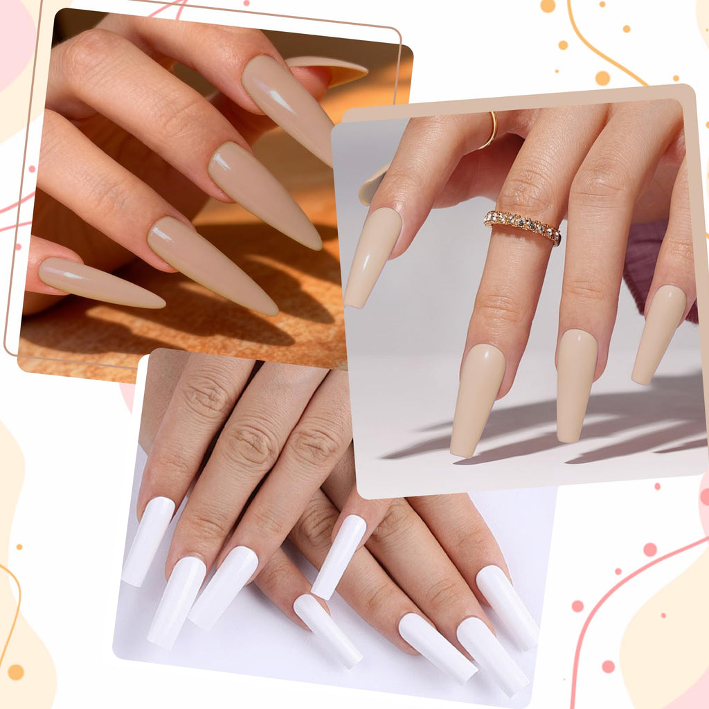 Creaglam Acrylic Nail Powder Kit – 6 Colors for French & 3D Nail Art, No Lamp