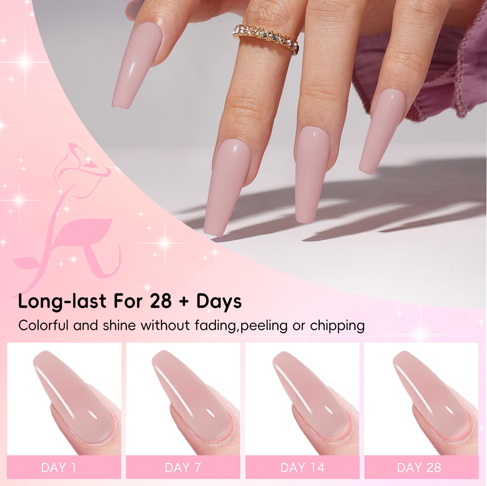Creaglam Acrylic Powder 120g – No Lamp Needed for Nail Extensions | Bubble-Free Formula for 3D Art & Long-Lasting Manicures