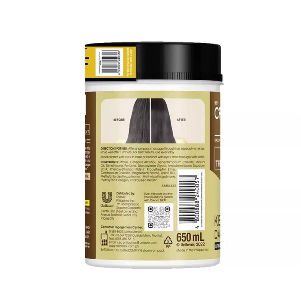 Cream Silk Daily Treatment Keratin Damage Repair 650ml – Nourish, Smooth & Renew Hair