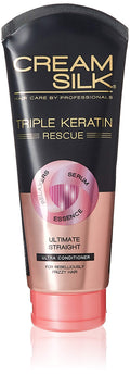 Cream Silk Triple Keratin Rescue Ultimate Straight Conditioner – 340 ml