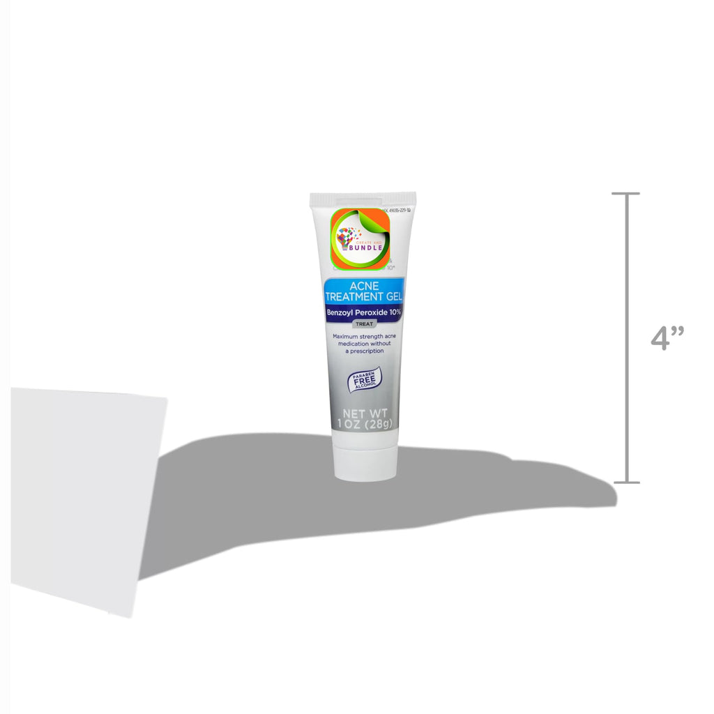 Equate 2-Pack 10% Benzoyl Peroxide Acne Gel | Fast Acting, Dermatologist Tested - Create and Bundle