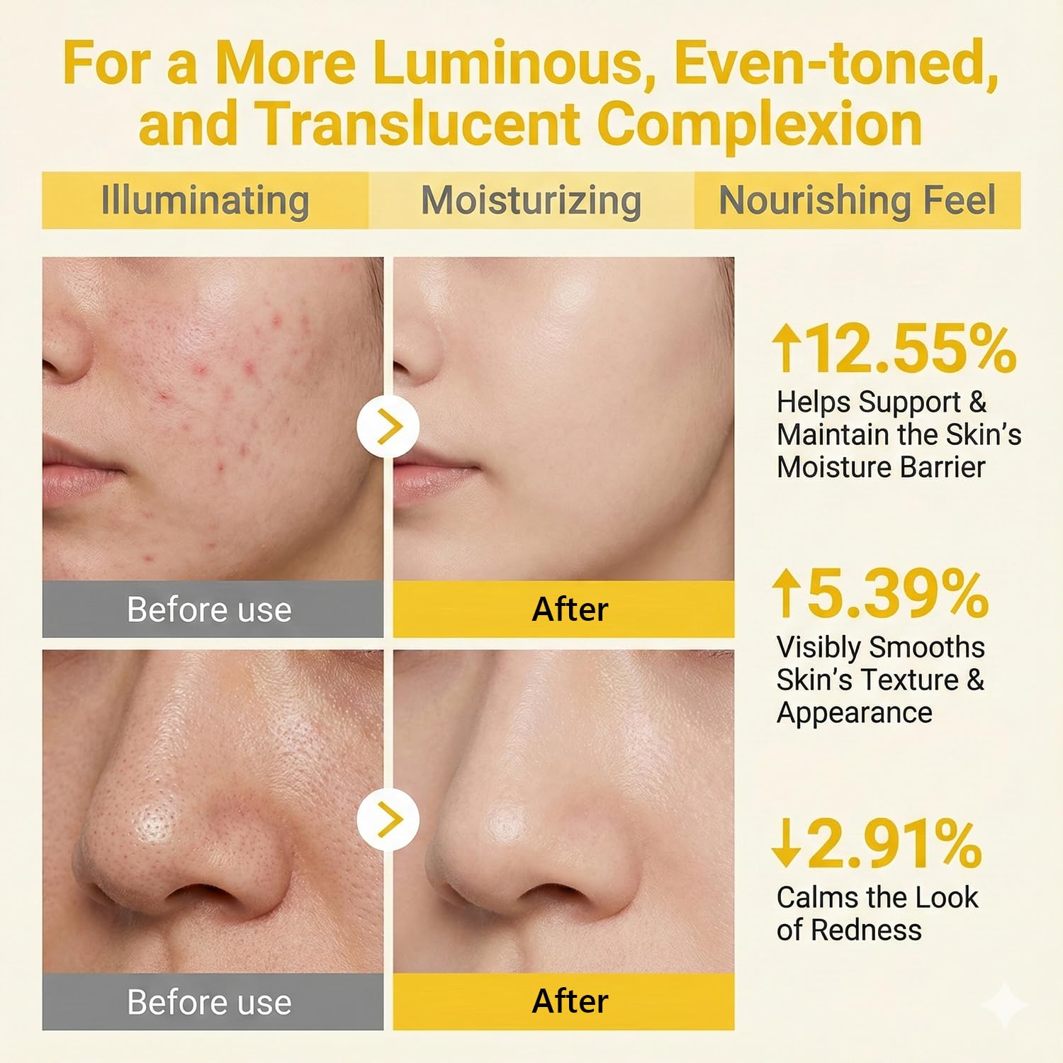 Createreedo Vitamin C Serum for Face – Brightening, Anti-Aging with Niacinamide & Hyaluronic Acid