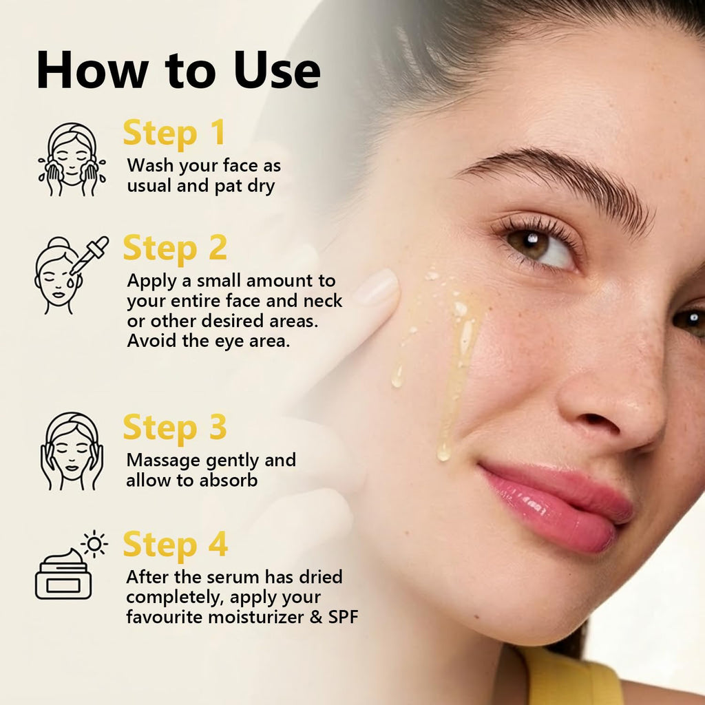 Createreedo Vitamin C Serum for Face – Brightening, Anti-Aging with Niacinamide & Hyaluronic Acid