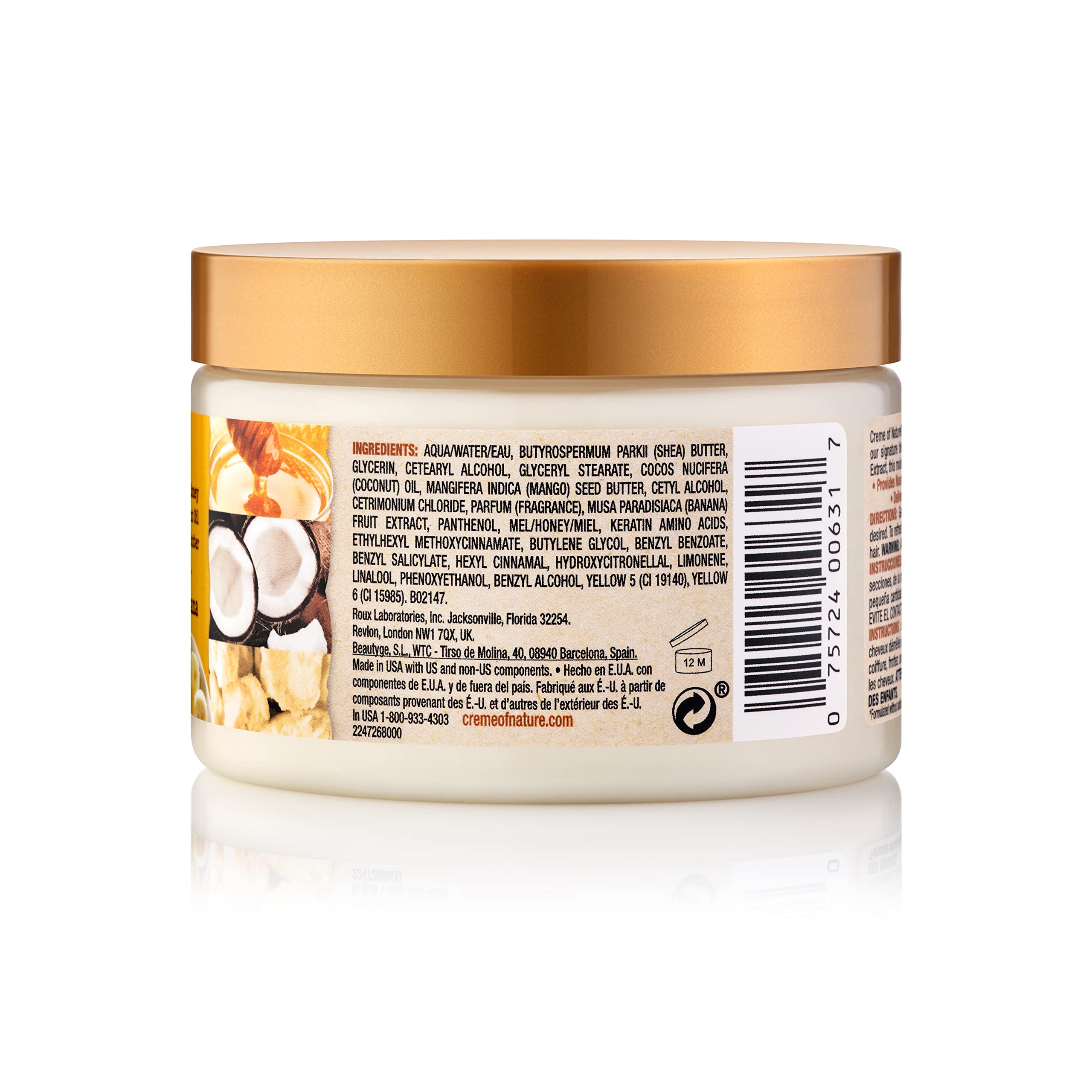 Creme of Nature Curl Pudding: Pure Honey & Banana for Damaged Hair (4.7 fl oz)