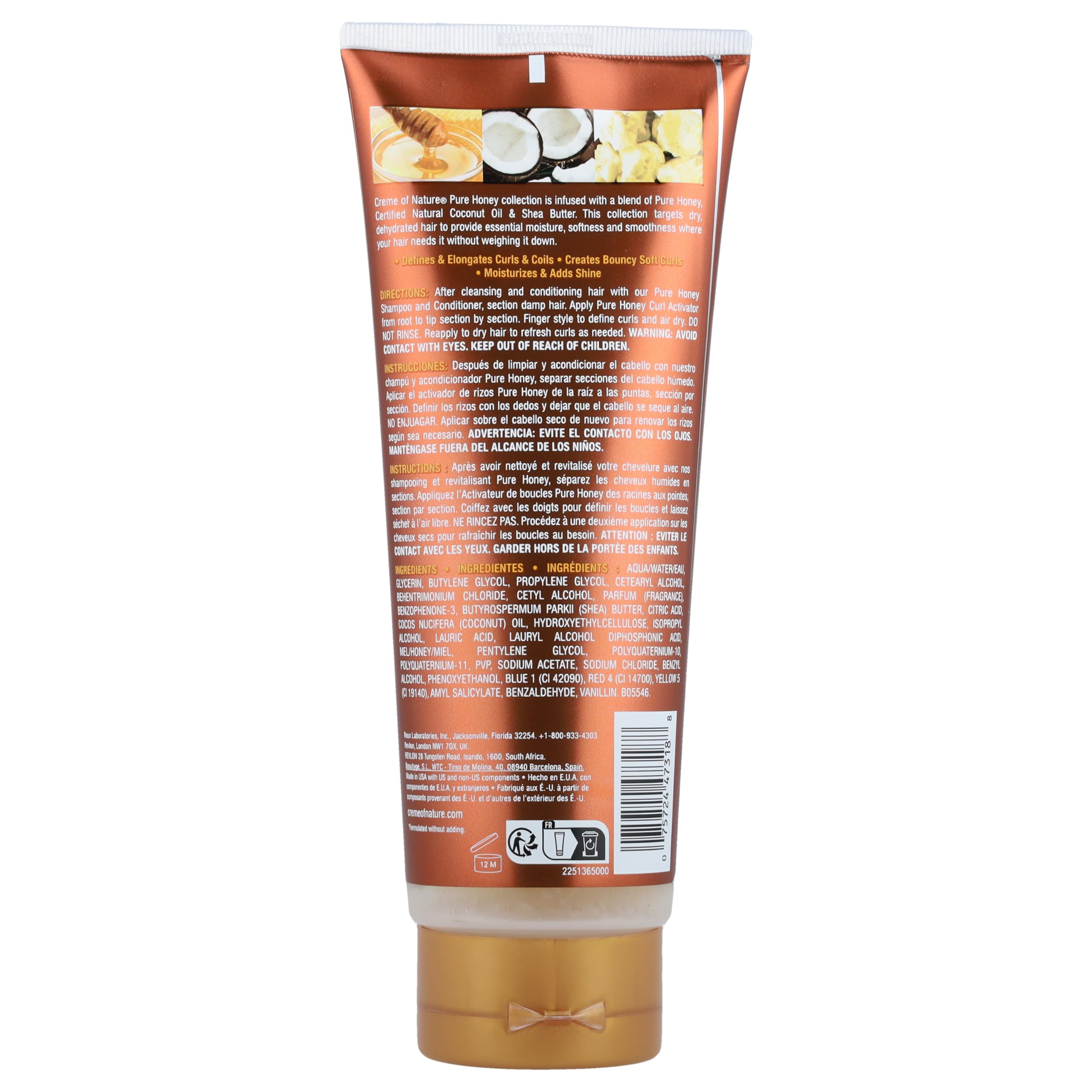 Creme of Nature Pure Honey Curl Activator – 3x10.5 oz / 310 ml – Define & Shine