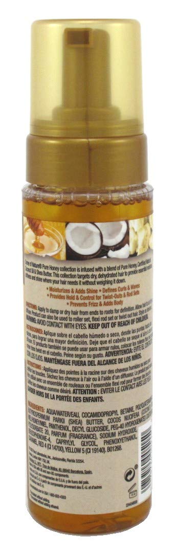 Creme Of Nature Pure Honey Curling Mousse 7 Ounce Pump — Pack of 3