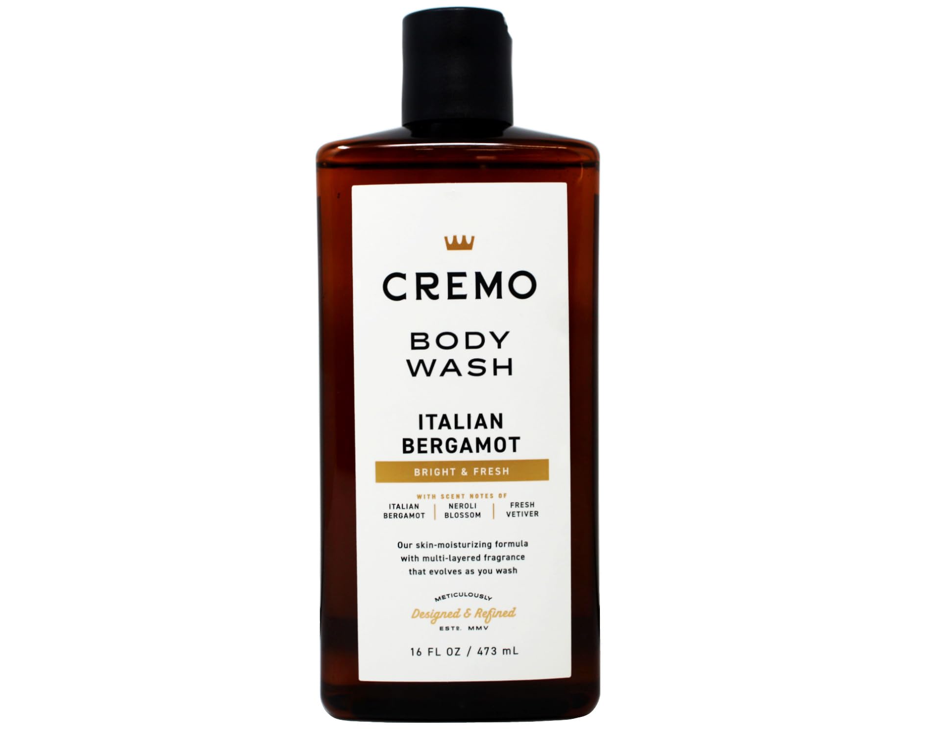 Cremo Body Wash Set (16 oz each) – Palo Santo, Italian Bergamot & Golden Amber | Skin-Moisturizing Formula