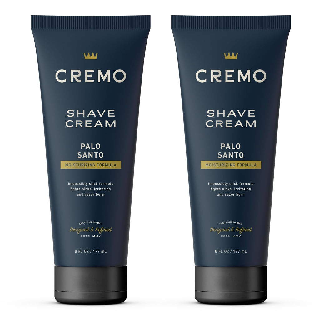 Cremo Palo Santo Shave Cream (2 Pack) – Ultra-Slick, Nicks & Razor Burn Protection