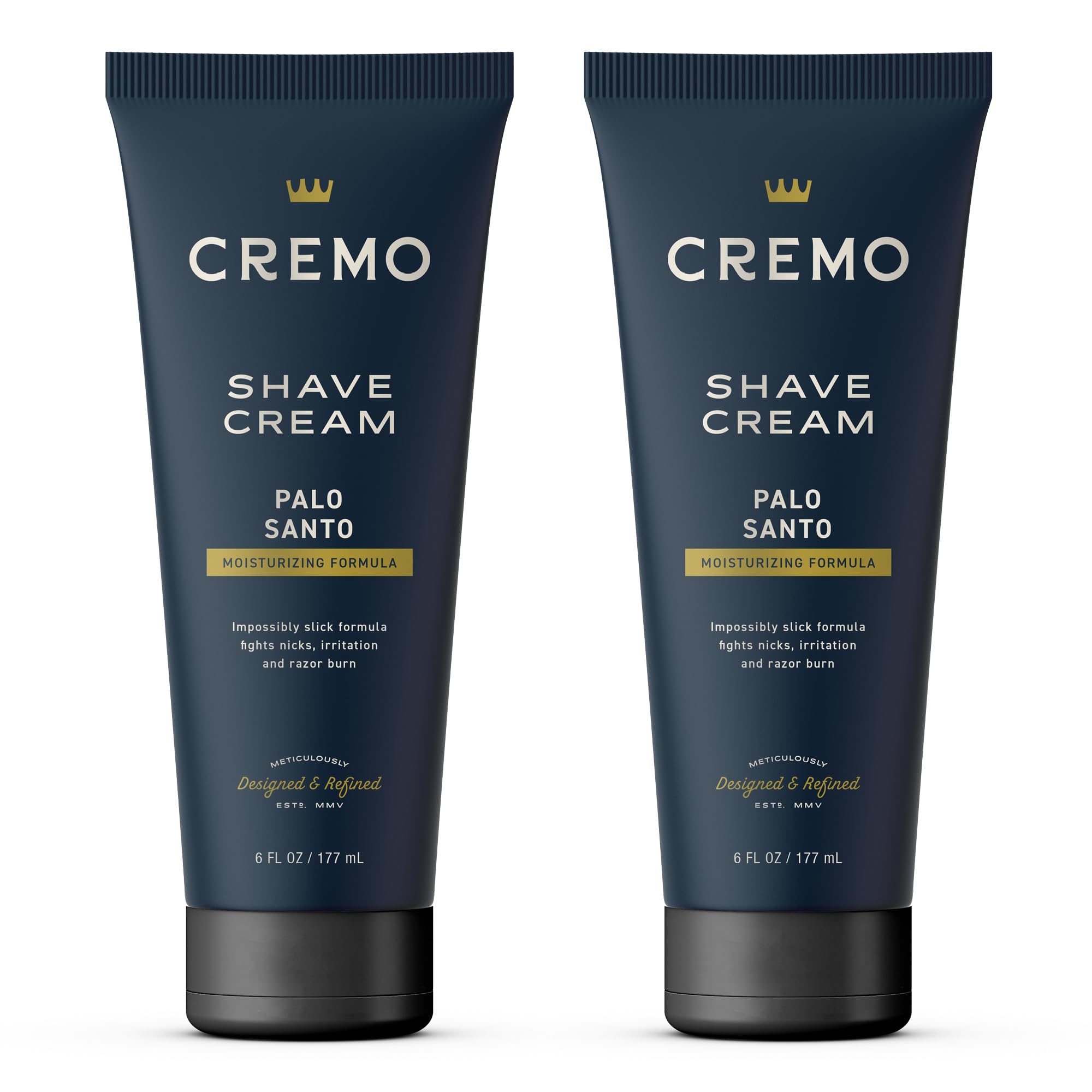 Cremo Palo Santo Shave Cream (2 Pack) – Ultra-Slick, Nicks & Razor Burn Protection