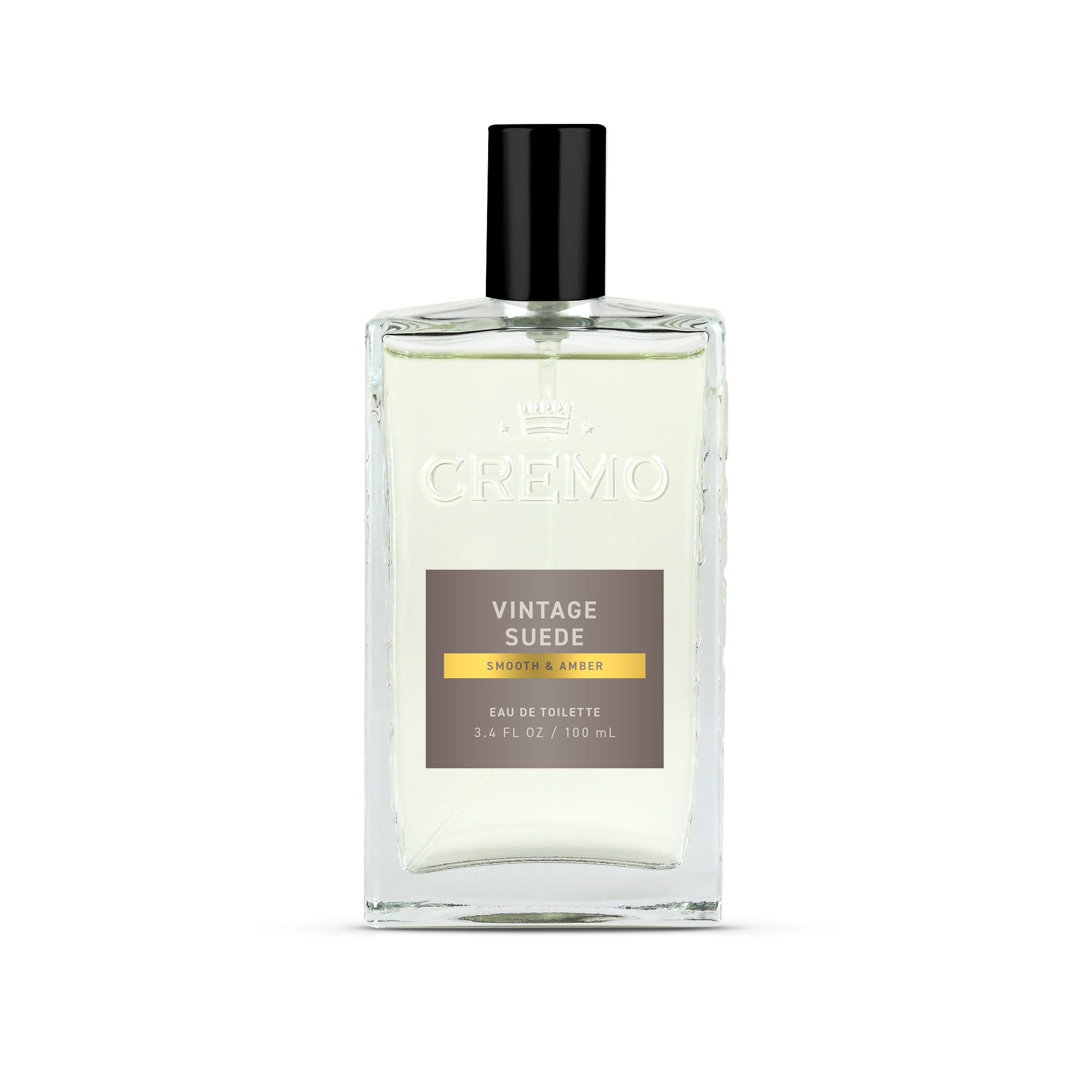Cremo Cologne for Men - Vintage Suede: White Moss, Amber & Suede, 3.4 fl oz