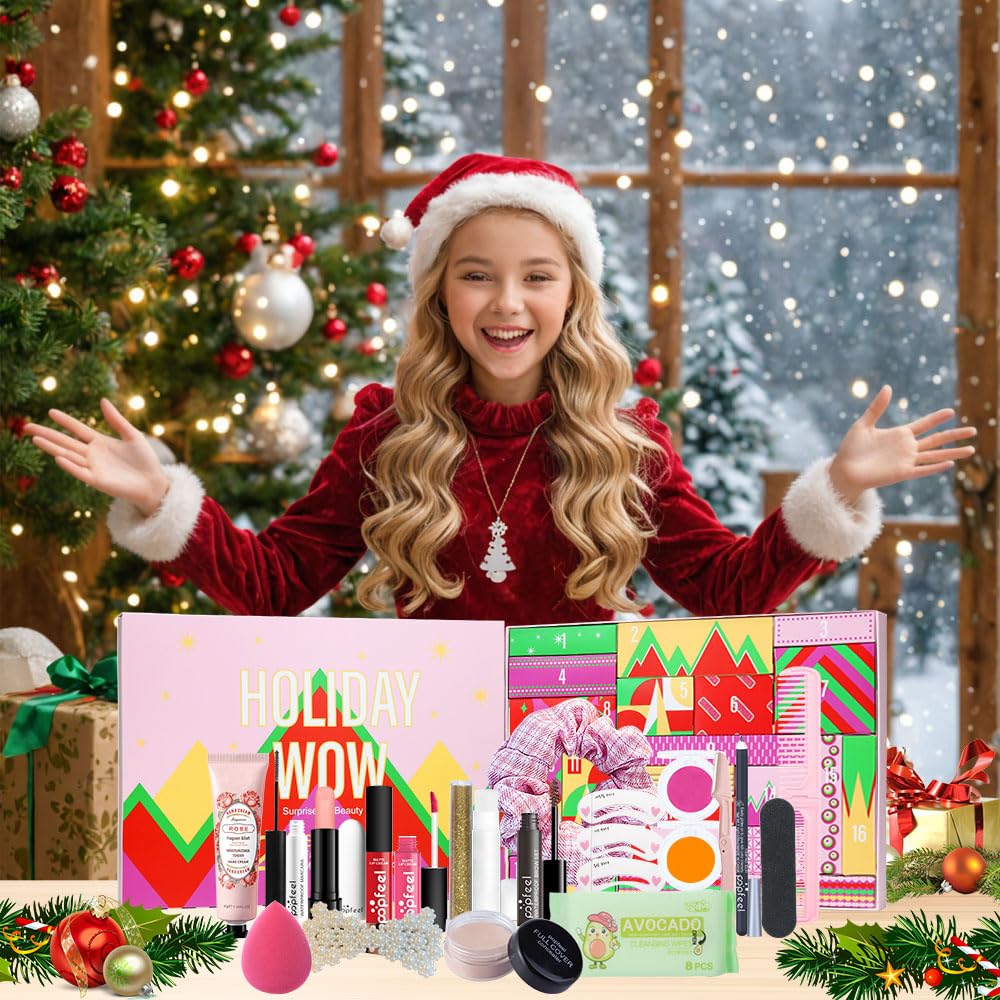 Crephy Makeup Kit for Women - All-in-One Beauty Set (Eyeshadow, Lip Gloss, Concealer, Mascara, Blush)