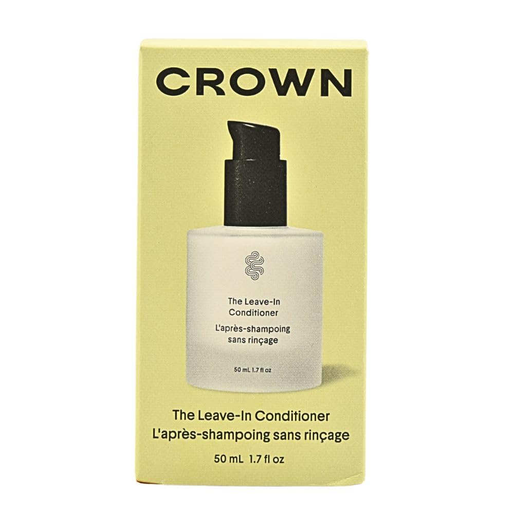 CROWN AFFAIR The Mini Leave-In Conditioner Cream 1.7 oz – Lightweight Hydrating Anti-Frizz for Fine Hair