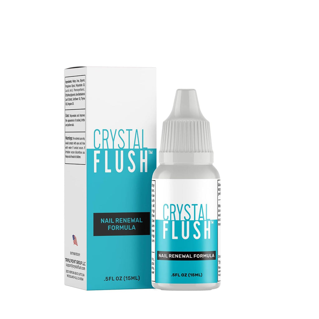 Crystal Flush Nail Renewal Formula – Nail & Toe Treatment | As Seen On TV (05 oz/15 ml)