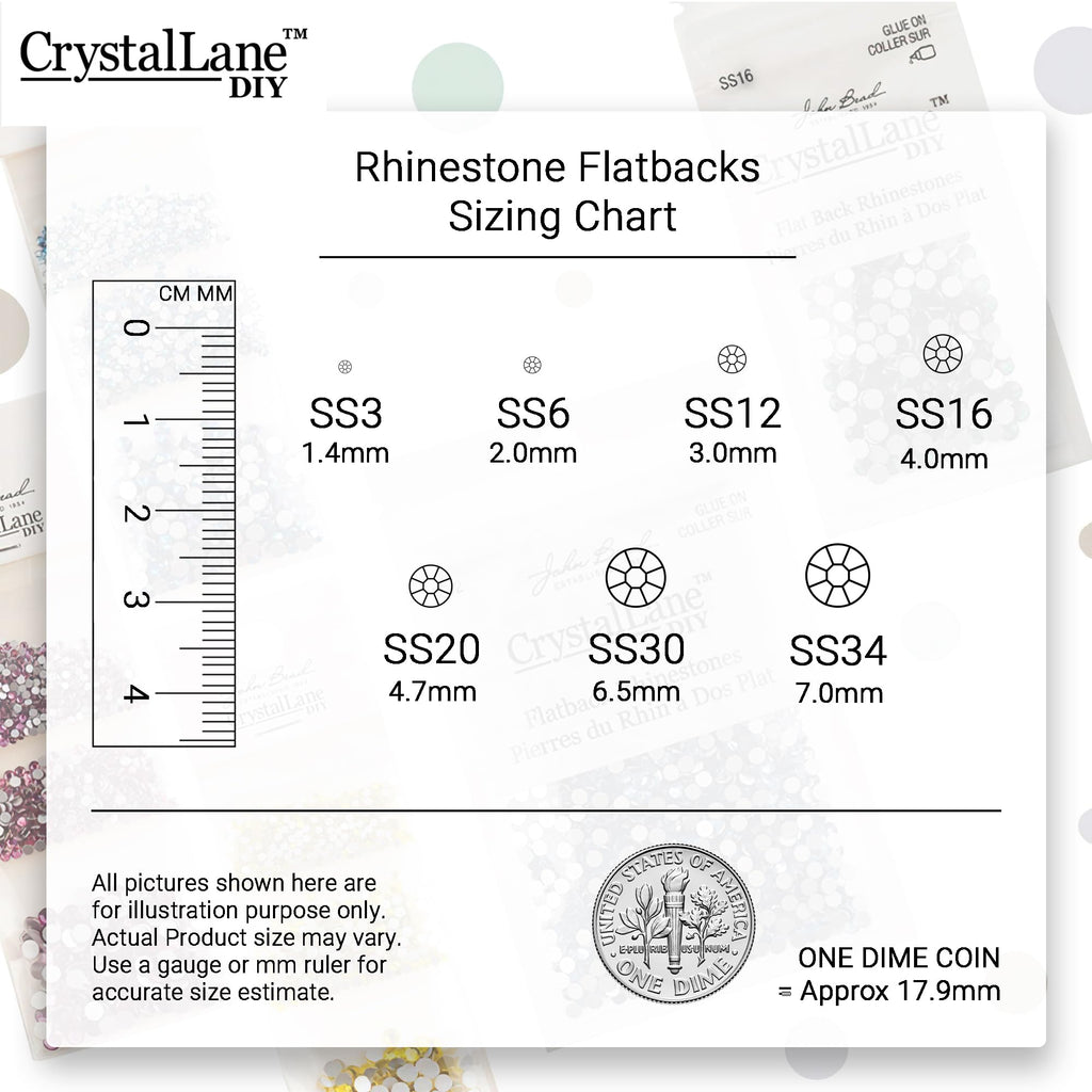 Crystal Lane Diy Flat Back Hotfix Rhinestones ss20 Citrine 4.7mm - 1440pcs