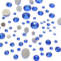 SAPPHIRE Blue Swarovski Flatbacks No Hotfix – 144 pcs, Mixed Sizes ss5-ss30 | Crystal-Wholesale
