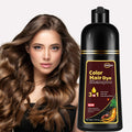 CSFDXD Instant Chestnut Brown Hair Dye Shampoo 3-in-1 for Gray Hair Coverage | 500ml