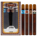 Cuba Latino Collection for Men – 4-Piece Gift Set by Champs (Carnaval, Copacabana, Maya & Cactus) | 1.17 oz EDTs