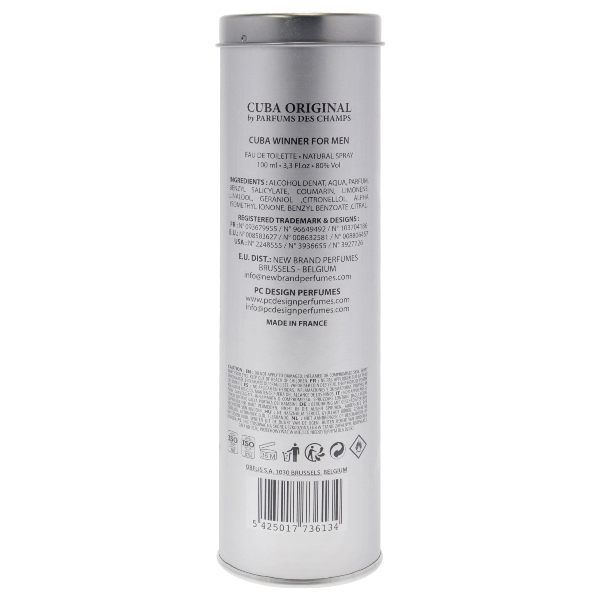 Cuba Winner Eau de Toilette for Men | 3.3 oz / 100 ml