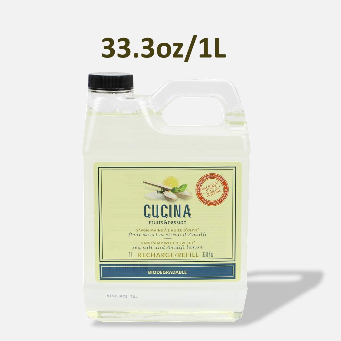 Cucina Fruits & Passion Sea Salt & Amalfi Lemon Hand Soap Refill – 2 Pack