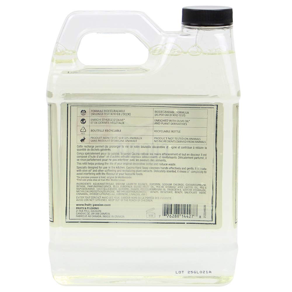 Cucina Fruits & Passion Sea Salt & Amalfi Lemon Hand Soap Refill – 2 Pack