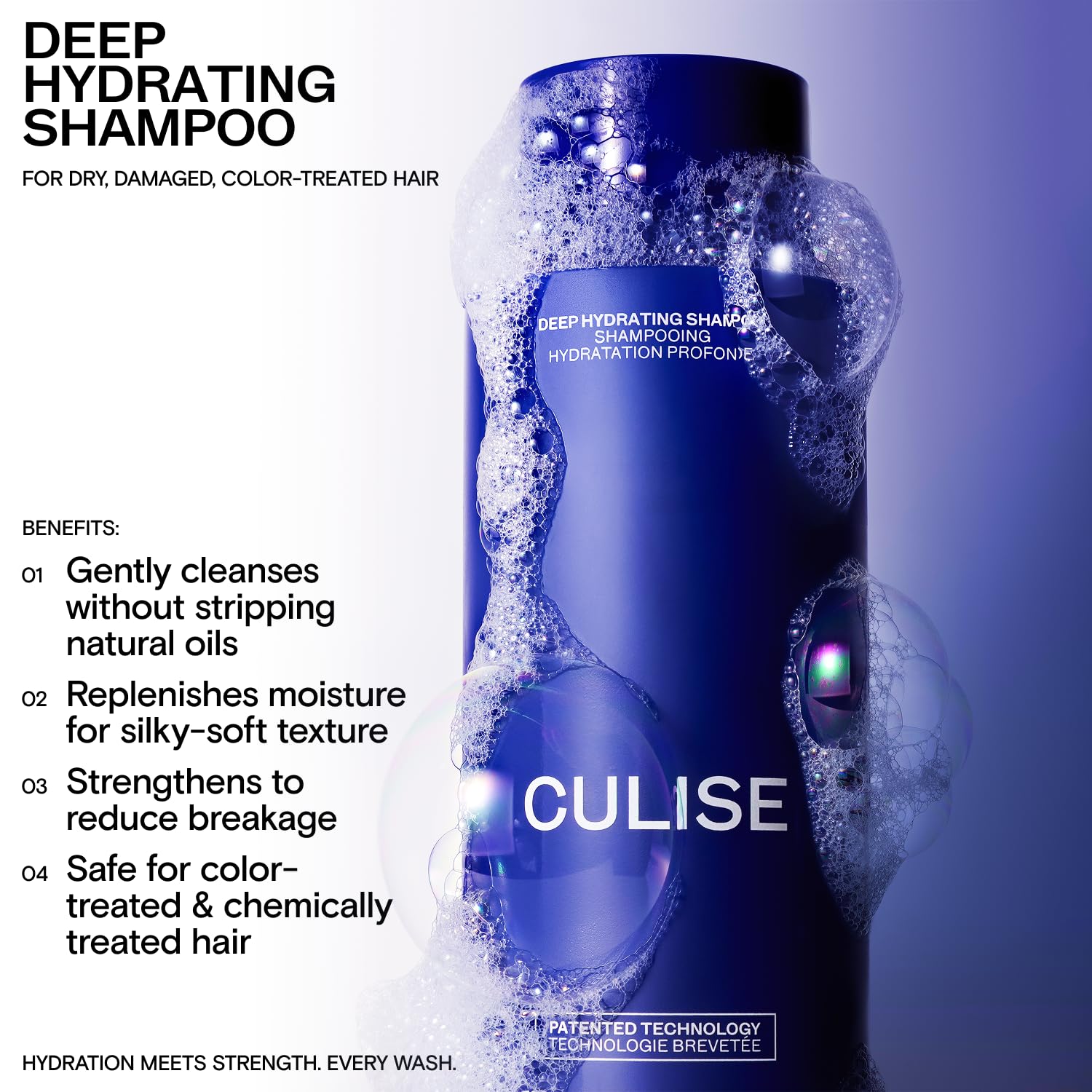 CULISE Korean Deep Hydrating Shampoo – Rice Water, Probiotics, Hyaluronic Acid | 12-Week Supply