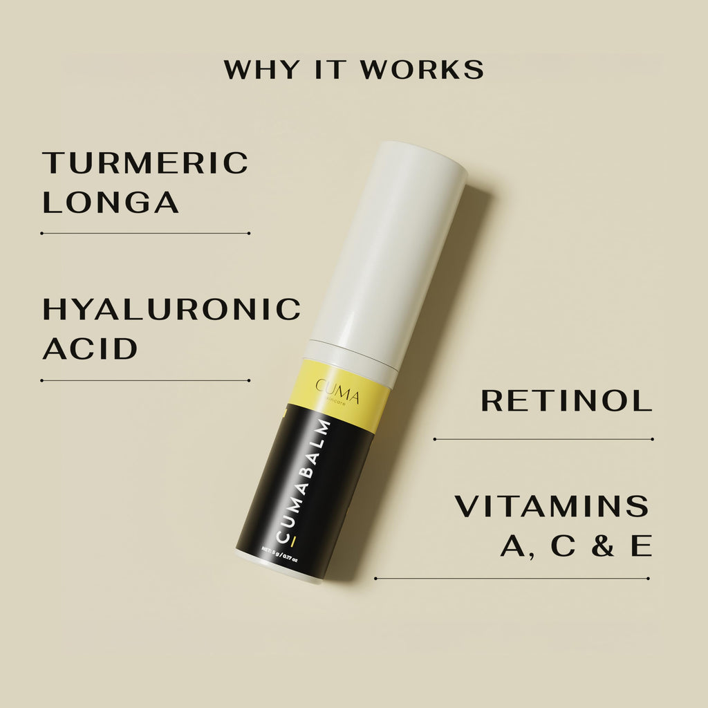 CumaBalm™ Eye Balm with Turmeric & Retinol – Vegan Depuffing, Brightening & Hydration by CUMA