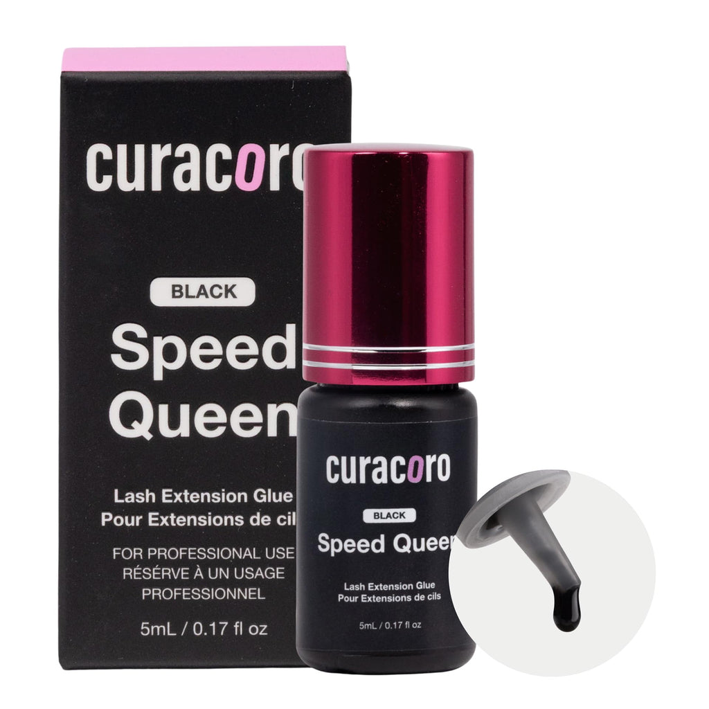 CURACORO Professional Eyelashes Glue – Extra Strong Salon Adhesive (5ml, 0.5–1s Dry)