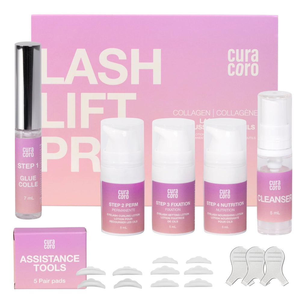 CURACORO Lash Lift Kit – Professional Eyelash Perm, 6-8 Week Curl, Nourishing Collagen