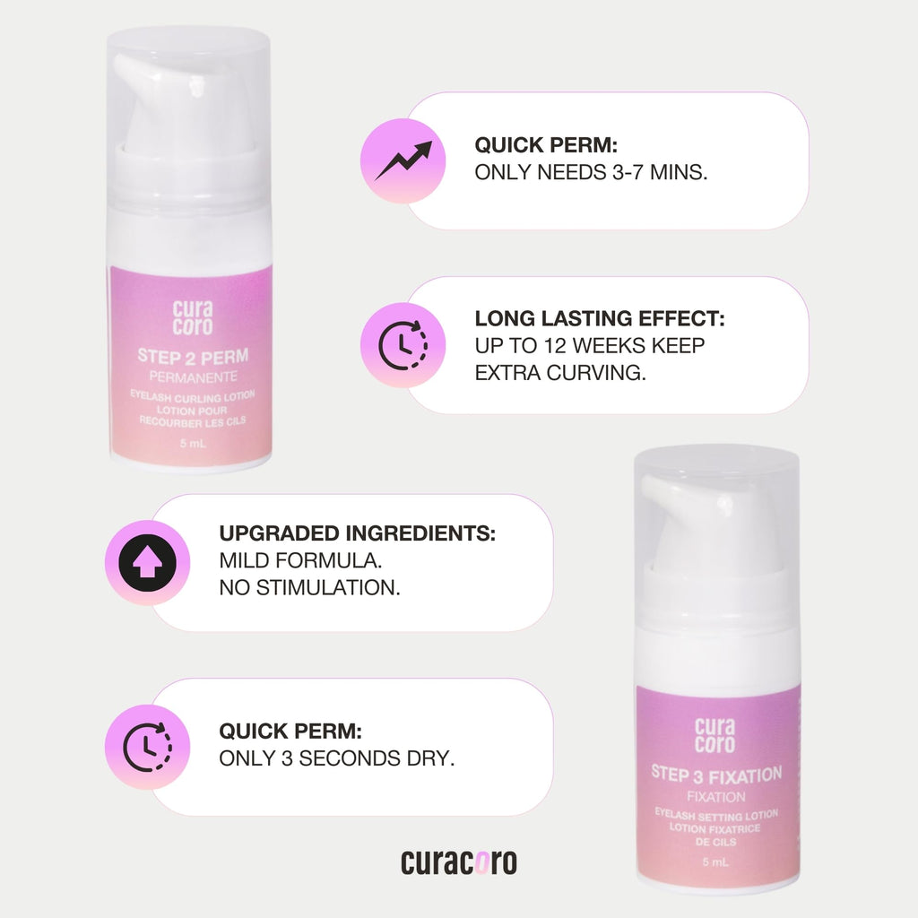 CURACORO Lash Lift Kit – Professional Eyelash Perm, 6-8 Week Curl, Nourishing Collagen