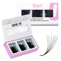Curacoro Promade Mix 750 Fans – Handmade Volume Lashes, 5D–12D, 0.03–0.1mm, 9–14mm Sizes Box