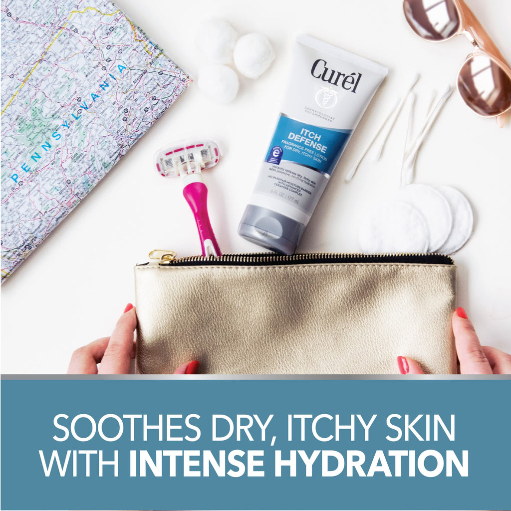 Curél Itch Defense Calming Body Lotion | Ceramide Complex for Dry, Itchy Skin