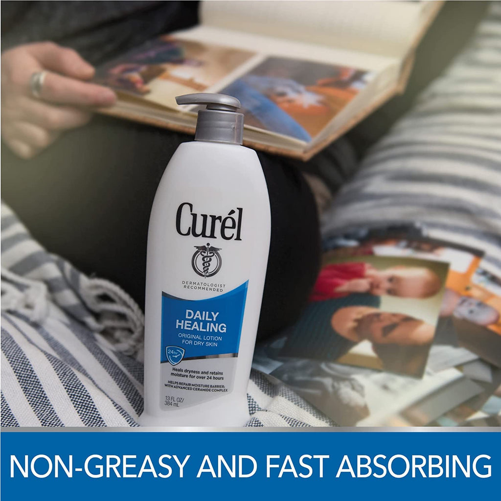 Curel Daily Healing Original Lotion for Dry Skin – 13 oz (Pack of 6)