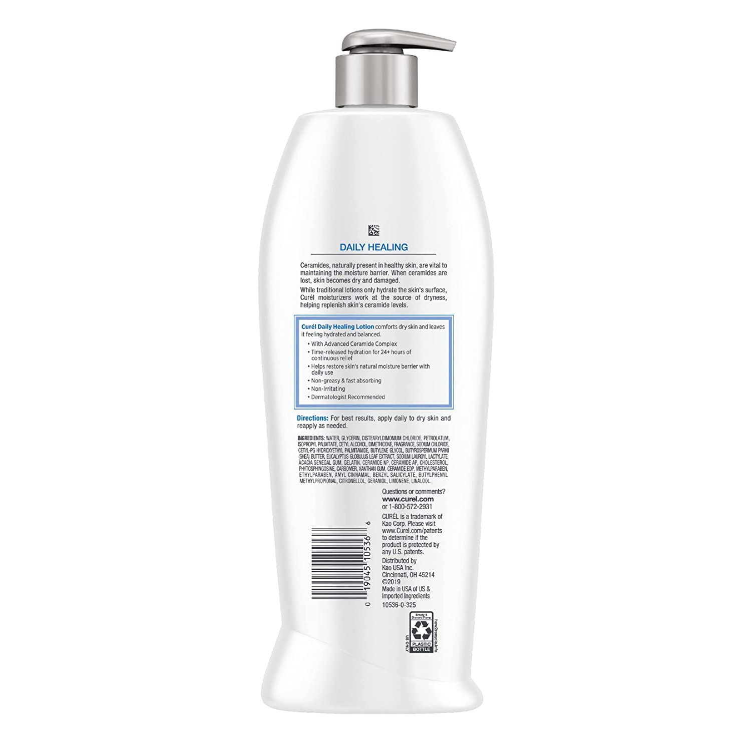 Curel Daily Healing Original Lotion 13 oz Pack of 3 | 24-Hour Hydration for Dry Skin