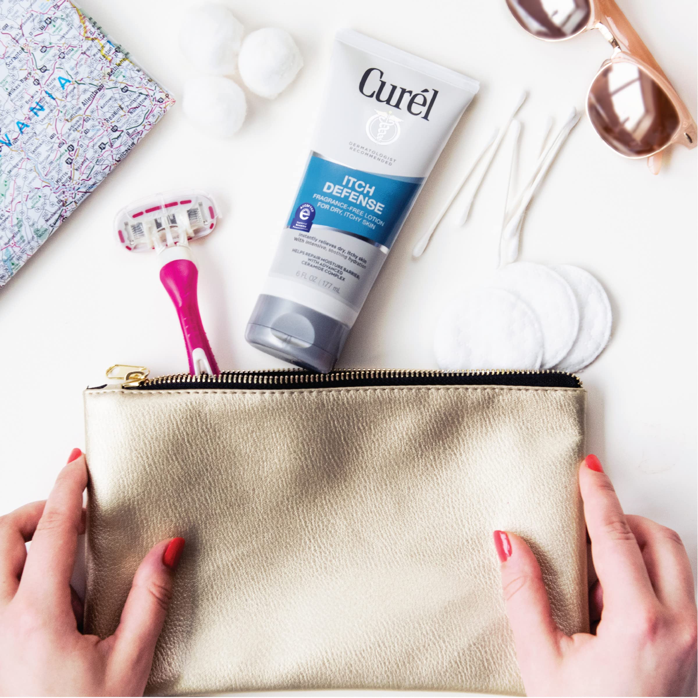 Curél Itch Defense Calming Body Lotion | Ceramide Complex for Dry, Itchy Skin