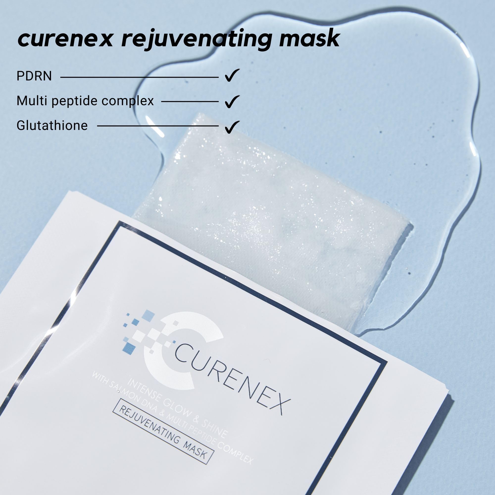 CURENEX Rejuvenating Salmon DNA Mask 30g (Pack of 5) – Hydration, Elasticity & Radiant Glow