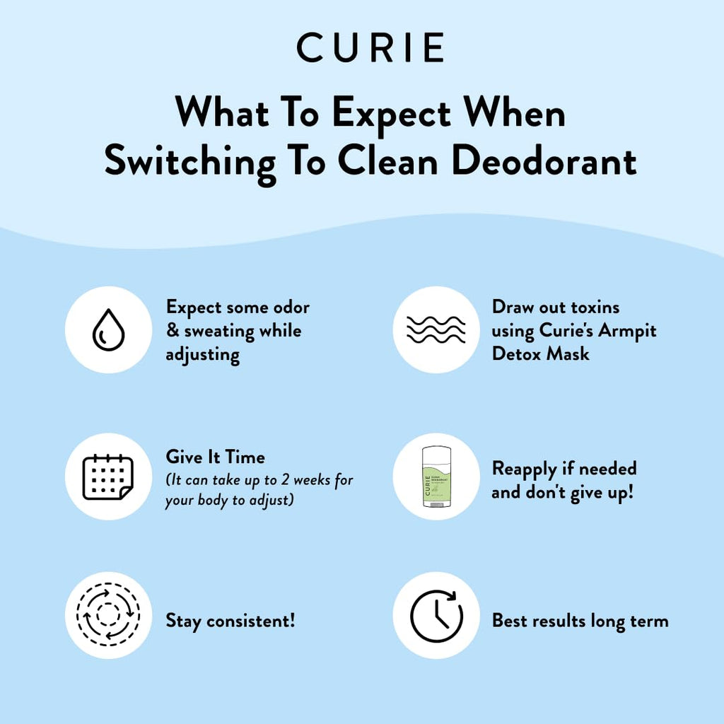 Curie Natural Deodorant for Women - Aluminum-Free Orange Neroli + Coconut Nectar (2pk)