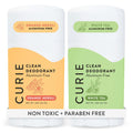 Curie Natural Deodorant for Women – Aluminum-Free Orange Neroli & White Tea (2-Pack) | Clean, Sustainable, Vegan