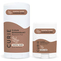 Curie Natural Deodorant Aluminum Free – Santal Sage Stick & Travel Mini (2 Pack)